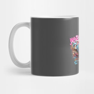 Graffiti-inspired portraiture Monkey Mug